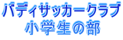 バディサッカークラブ
小学生の部